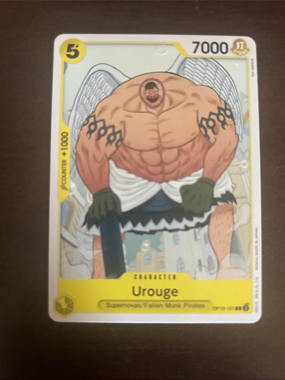 Onepiece Urouge Trading Card - Yellow, White, Black, Green, Tan